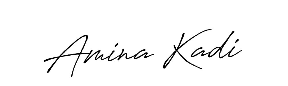 Make a beautiful signature design for name Amina Kadi. Use this online signature maker to create a handwritten signature for free. Amina Kadi signature style 7 images and pictures png