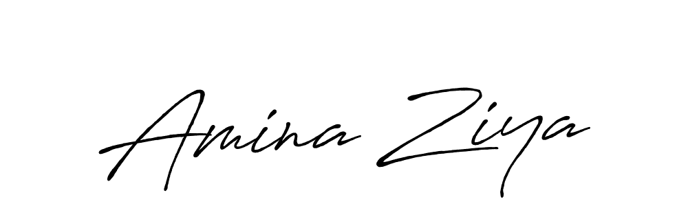 Also You can easily find your signature by using the search form. We will create Amina Ziya name handwritten signature images for you free of cost using Antro_Vectra_Bolder sign style. Amina Ziya signature style 7 images and pictures png