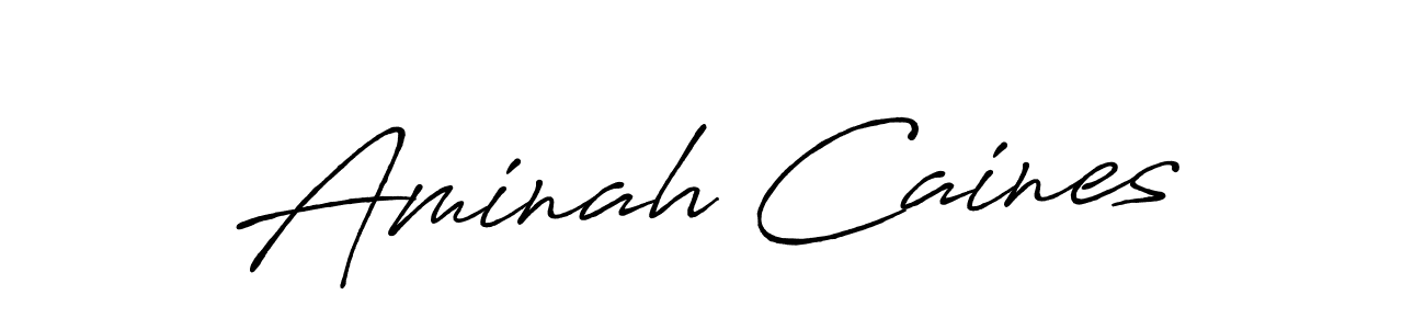How to make Aminah Caines signature? Antro_Vectra_Bolder is a professional autograph style. Create handwritten signature for Aminah Caines name. Aminah Caines signature style 7 images and pictures png