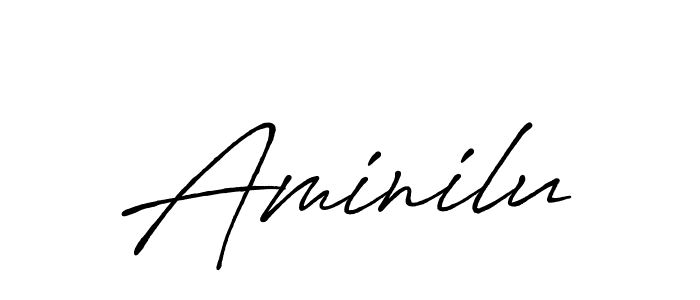 It looks lik you need a new signature style for name Aminilu. Design unique handwritten (Antro_Vectra_Bolder) signature with our free signature maker in just a few clicks. Aminilu signature style 7 images and pictures png