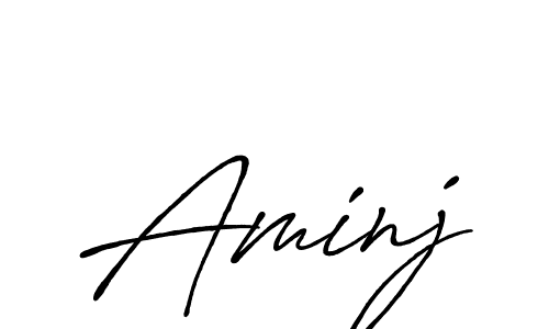 Best and Professional Signature Style for Aminj. Antro_Vectra_Bolder Best Signature Style Collection. Aminj signature style 7 images and pictures png