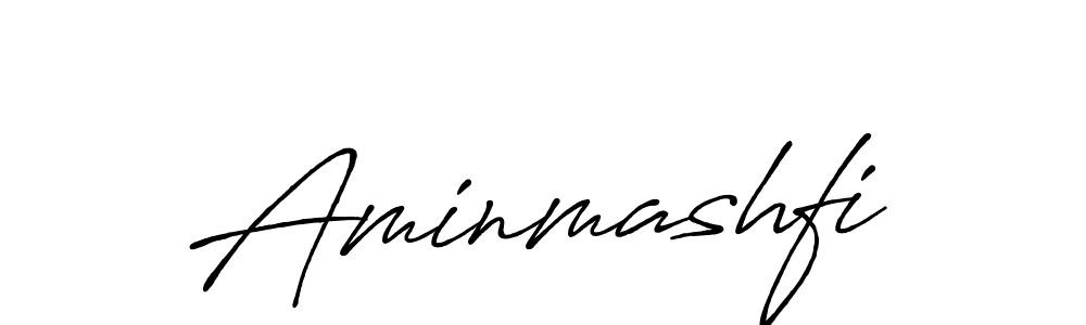 Use a signature maker to create a handwritten signature online. With this signature software, you can design (Antro_Vectra_Bolder) your own signature for name Aminmashfi. Aminmashfi signature style 7 images and pictures png