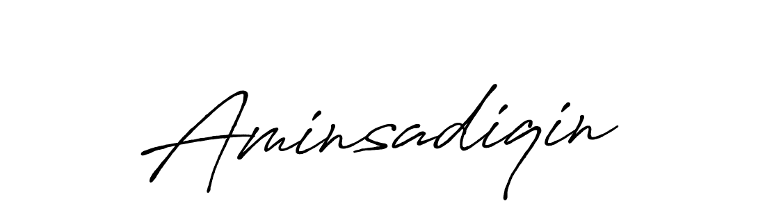 You can use this online signature creator to create a handwritten signature for the name Aminsadiqin. This is the best online autograph maker. Aminsadiqin signature style 7 images and pictures png