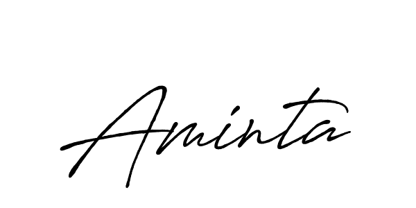 Make a beautiful signature design for name Aminta. Use this online signature maker to create a handwritten signature for free. Aminta signature style 7 images and pictures png