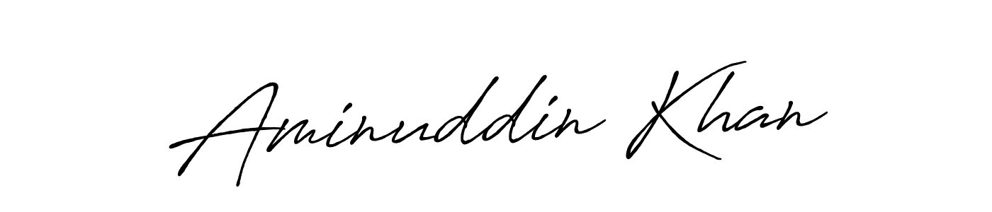 How to make Aminuddin Khan signature? Antro_Vectra_Bolder is a professional autograph style. Create handwritten signature for Aminuddin Khan name. Aminuddin Khan signature style 7 images and pictures png