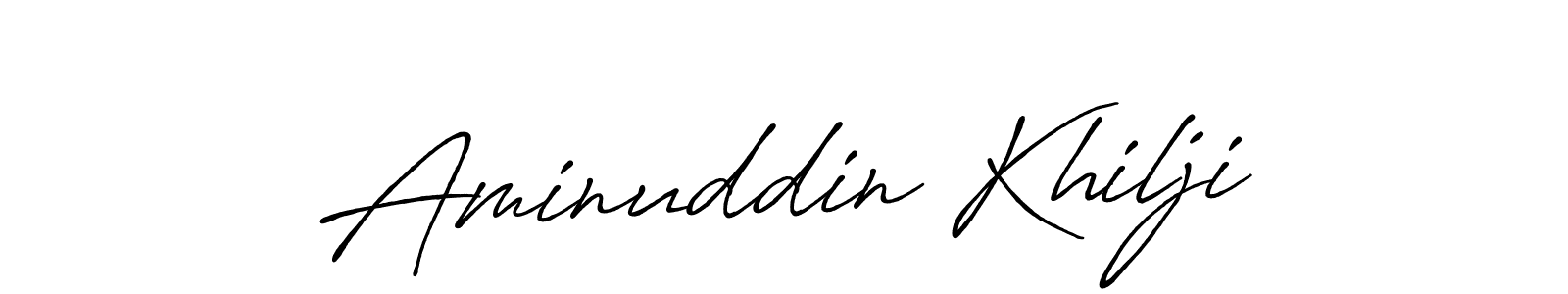 It looks lik you need a new signature style for name Aminuddin Khilji. Design unique handwritten (Antro_Vectra_Bolder) signature with our free signature maker in just a few clicks. Aminuddin Khilji signature style 7 images and pictures png