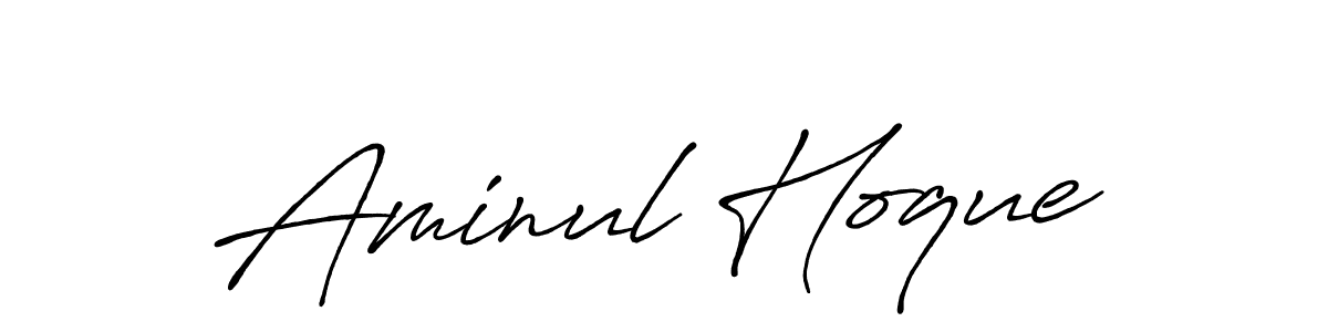 How to make Aminul Hoque signature? Antro_Vectra_Bolder is a professional autograph style. Create handwritten signature for Aminul Hoque name. Aminul Hoque signature style 7 images and pictures png