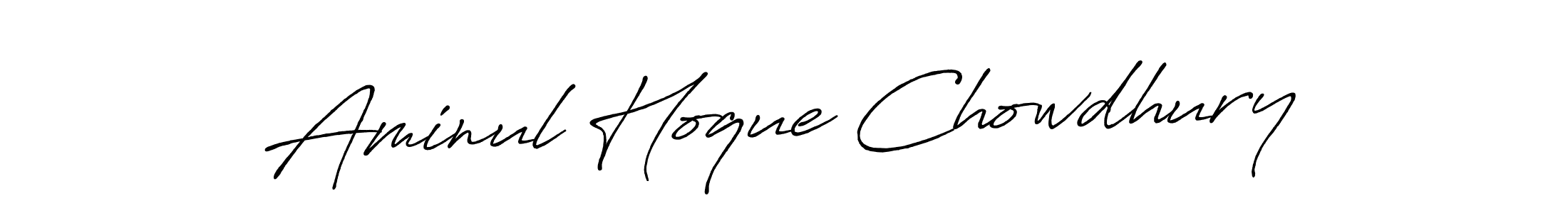 Make a beautiful signature design for name Aminul Hoque Chowdhury. With this signature (Antro_Vectra_Bolder) style, you can create a handwritten signature for free. Aminul Hoque Chowdhury signature style 7 images and pictures png