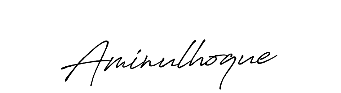 Aminulhoque stylish signature style. Best Handwritten Sign (Antro_Vectra_Bolder) for my name. Handwritten Signature Collection Ideas for my name Aminulhoque. Aminulhoque signature style 7 images and pictures png