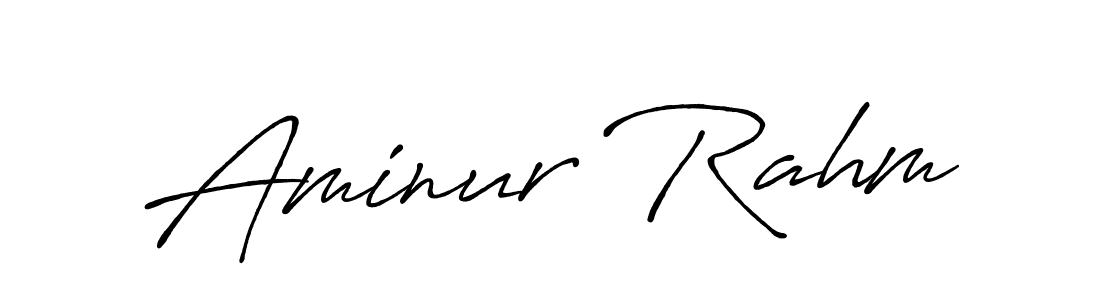 Also You can easily find your signature by using the search form. We will create Aminur Rahm name handwritten signature images for you free of cost using Antro_Vectra_Bolder sign style. Aminur Rahm signature style 7 images and pictures png
