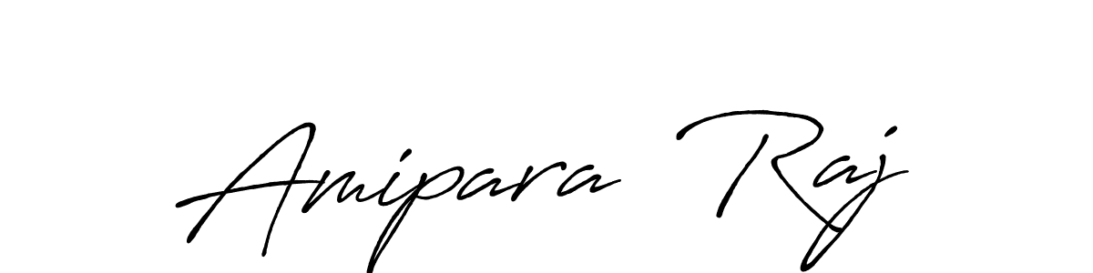 How to make Amipara  Raj name signature. Use Antro_Vectra_Bolder style for creating short signs online. This is the latest handwritten sign. Amipara  Raj signature style 7 images and pictures png