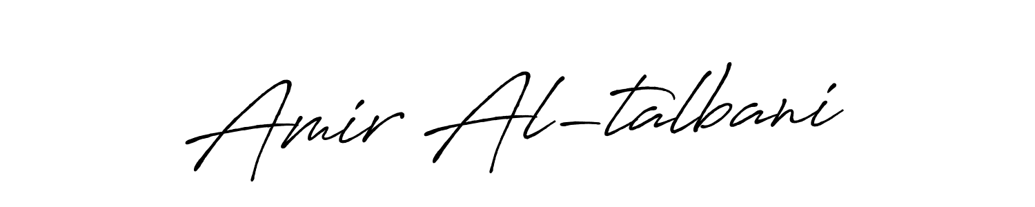 Antro_Vectra_Bolder is a professional signature style that is perfect for those who want to add a touch of class to their signature. It is also a great choice for those who want to make their signature more unique. Get Amir Al-talbani name to fancy signature for free. Amir Al-talbani signature style 7 images and pictures png