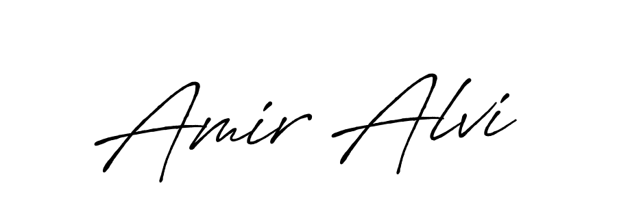 How to make Amir Alvi signature? Antro_Vectra_Bolder is a professional autograph style. Create handwritten signature for Amir Alvi name. Amir Alvi signature style 7 images and pictures png