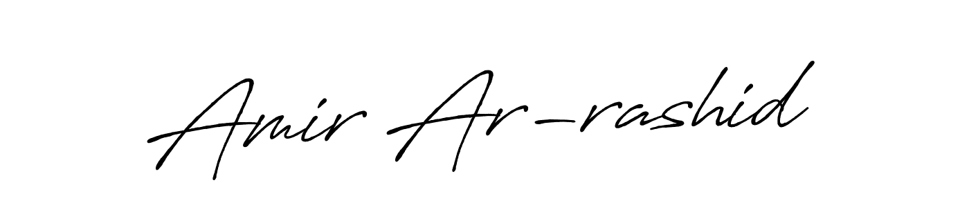 Also we have Amir Ar-rashid name is the best signature style. Create professional handwritten signature collection using Antro_Vectra_Bolder autograph style. Amir Ar-rashid signature style 7 images and pictures png