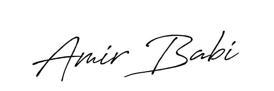 You can use this online signature creator to create a handwritten signature for the name Amir Babi. This is the best online autograph maker. Amir Babi signature style 7 images and pictures png