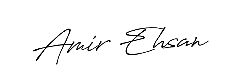 The best way (Antro_Vectra_Bolder) to make a short signature is to pick only two or three words in your name. The name Amir Ehsan include a total of six letters. For converting this name. Amir Ehsan signature style 7 images and pictures png