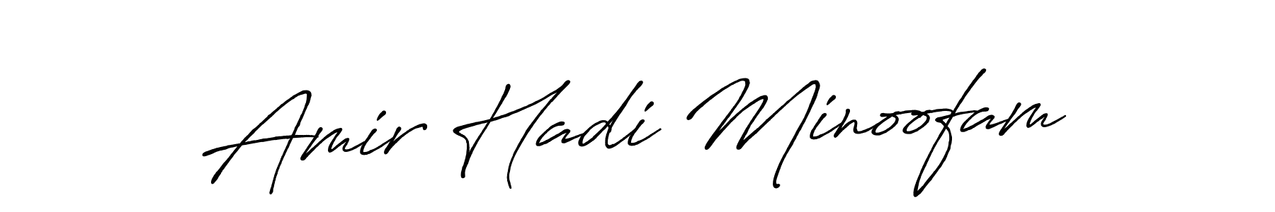 Amir Hadi Minoofam stylish signature style. Best Handwritten Sign (Antro_Vectra_Bolder) for my name. Handwritten Signature Collection Ideas for my name Amir Hadi Minoofam. Amir Hadi Minoofam signature style 7 images and pictures png