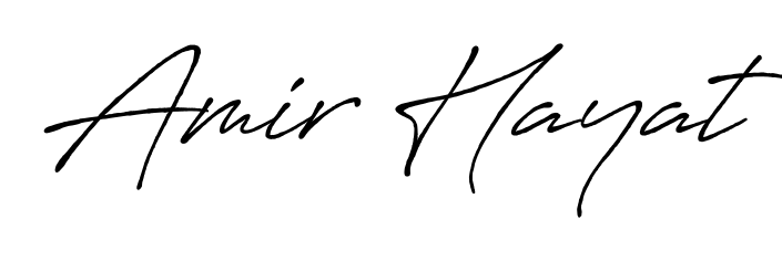 You can use this online signature creator to create a handwritten signature for the name Amir Hayat. This is the best online autograph maker. Amir Hayat signature style 7 images and pictures png