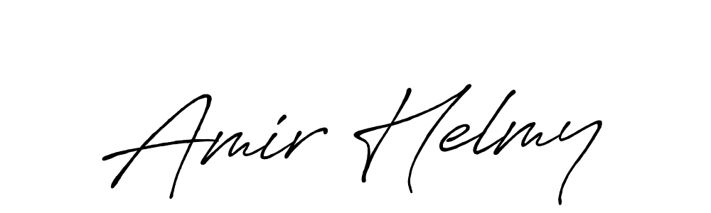 Create a beautiful signature design for name Amir Helmy. With this signature (Antro_Vectra_Bolder) fonts, you can make a handwritten signature for free. Amir Helmy signature style 7 images and pictures png