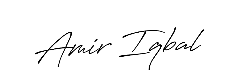 The best way (Antro_Vectra_Bolder) to make a short signature is to pick only two or three words in your name. The name Amir Iqbal include a total of six letters. For converting this name. Amir Iqbal signature style 7 images and pictures png