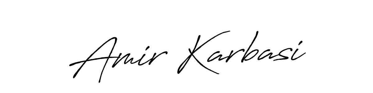 It looks lik you need a new signature style for name Amir Karbasi. Design unique handwritten (Antro_Vectra_Bolder) signature with our free signature maker in just a few clicks. Amir Karbasi signature style 7 images and pictures png