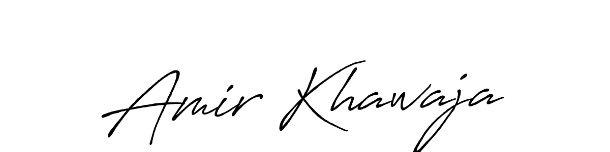 Also You can easily find your signature by using the search form. We will create Amir Khawaja name handwritten signature images for you free of cost using Antro_Vectra_Bolder sign style. Amir Khawaja signature style 7 images and pictures png