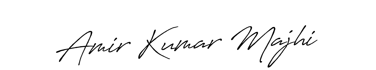 Make a beautiful signature design for name Amir Kumar Majhi. With this signature (Antro_Vectra_Bolder) style, you can create a handwritten signature for free. Amir Kumar Majhi signature style 7 images and pictures png