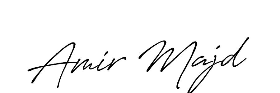 The best way (Antro_Vectra_Bolder) to make a short signature is to pick only two or three words in your name. The name Amir Majd include a total of six letters. For converting this name. Amir Majd signature style 7 images and pictures png