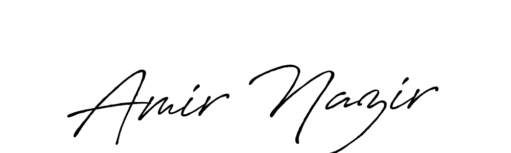 Make a short Amir Nazir signature style. Manage your documents anywhere anytime using Antro_Vectra_Bolder. Create and add eSignatures, submit forms, share and send files easily. Amir Nazir signature style 7 images and pictures png