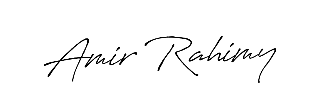 Similarly Antro_Vectra_Bolder is the best handwritten signature design. Signature creator online .You can use it as an online autograph creator for name Amir Rahimy. Amir Rahimy signature style 7 images and pictures png