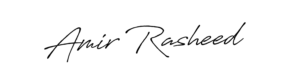 Once you've used our free online signature maker to create your best signature Antro_Vectra_Bolder style, it's time to enjoy all of the benefits that Amir Rasheed name signing documents. Amir Rasheed signature style 7 images and pictures png