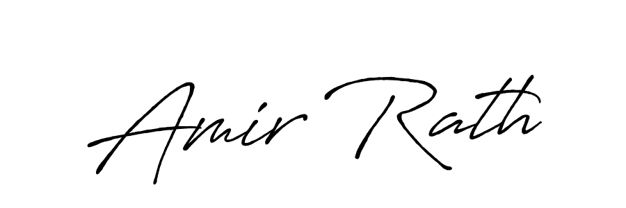 Make a beautiful signature design for name Amir Rath. With this signature (Antro_Vectra_Bolder) style, you can create a handwritten signature for free. Amir Rath signature style 7 images and pictures png