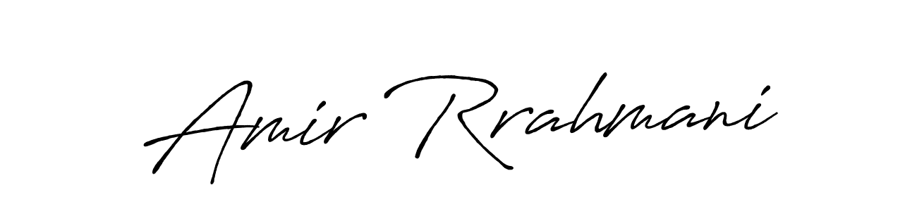 How to make Amir Rrahmani signature? Antro_Vectra_Bolder is a professional autograph style. Create handwritten signature for Amir Rrahmani name. Amir Rrahmani signature style 7 images and pictures png