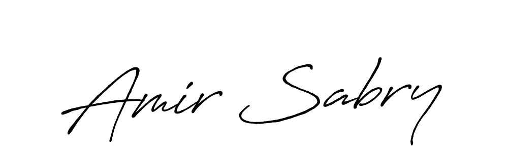 It looks lik you need a new signature style for name Amir Sabry. Design unique handwritten (Antro_Vectra_Bolder) signature with our free signature maker in just a few clicks. Amir Sabry signature style 7 images and pictures png