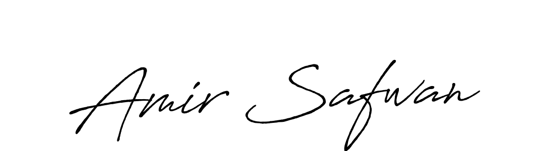 Create a beautiful signature design for name Amir Safwan. With this signature (Antro_Vectra_Bolder) fonts, you can make a handwritten signature for free. Amir Safwan signature style 7 images and pictures png