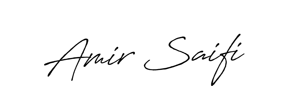 The best way (Antro_Vectra_Bolder) to make a short signature is to pick only two or three words in your name. The name Amir Saifi include a total of six letters. For converting this name. Amir Saifi signature style 7 images and pictures png