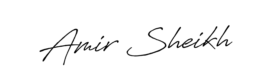 Antro_Vectra_Bolder is a professional signature style that is perfect for those who want to add a touch of class to their signature. It is also a great choice for those who want to make their signature more unique. Get Amir Sheikh name to fancy signature for free. Amir Sheikh signature style 7 images and pictures png