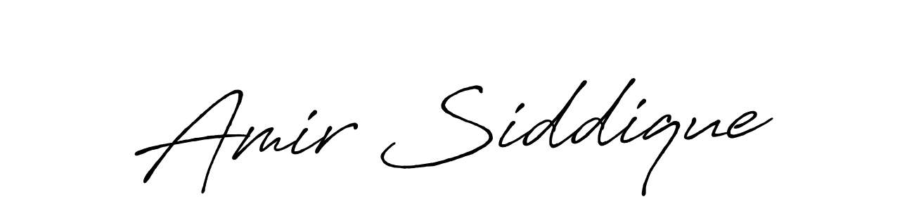 Also You can easily find your signature by using the search form. We will create Amir Siddique name handwritten signature images for you free of cost using Antro_Vectra_Bolder sign style. Amir Siddique signature style 7 images and pictures png