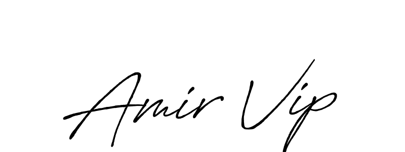 Here are the top 10 professional signature styles for the name Amir Vip. These are the best autograph styles you can use for your name. Amir Vip signature style 7 images and pictures png