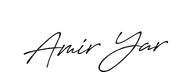 Also You can easily find your signature by using the search form. We will create Amir Yar name handwritten signature images for you free of cost using Antro_Vectra_Bolder sign style. Amir Yar signature style 7 images and pictures png