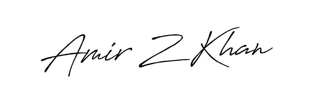 How to make Amir Z Khan signature? Antro_Vectra_Bolder is a professional autograph style. Create handwritten signature for Amir Z Khan name. Amir Z Khan signature style 7 images and pictures png