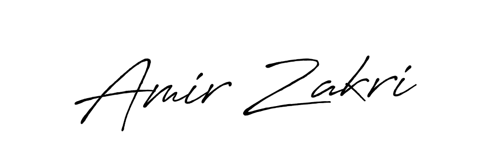 Amir Zakri stylish signature style. Best Handwritten Sign (Antro_Vectra_Bolder) for my name. Handwritten Signature Collection Ideas for my name Amir Zakri. Amir Zakri signature style 7 images and pictures png