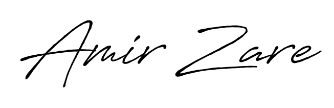 Get an exclusive digital autograph for Amir Zare. The Antro_Vectra_Bolder typeface captures the charm of real penmanship on paper. Amir Zare signature style 7 images and pictures png
