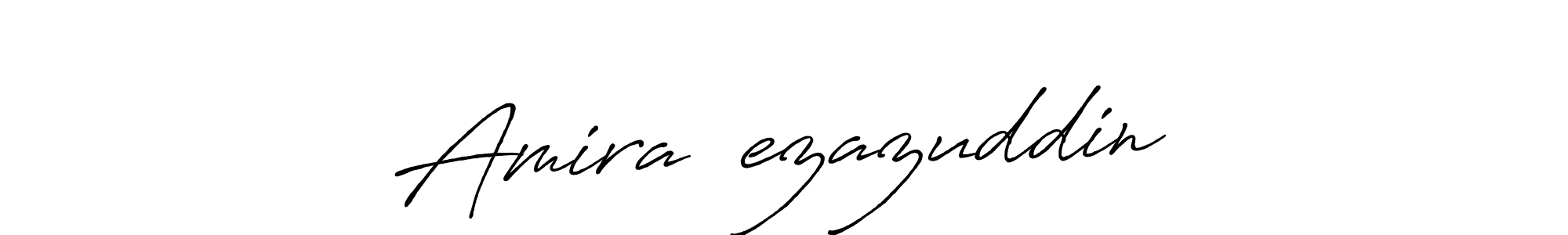 Use a signature maker to create a handwritten signature online. With this signature software, you can design (Antro_Vectra_Bolder) your own signature for name Amira❤️ezazuddin. Amira❤️ezazuddin signature style 7 images and pictures png