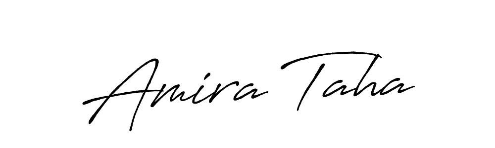 It looks lik you need a new signature style for name Amira Taha. Design unique handwritten (Antro_Vectra_Bolder) signature with our free signature maker in just a few clicks. Amira Taha signature style 7 images and pictures png