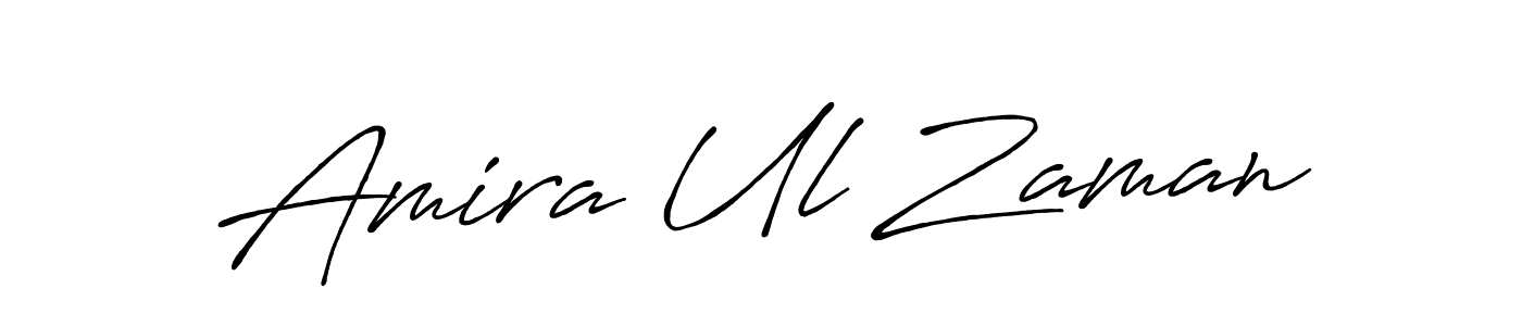 Create a beautiful signature design for name Amira Ul Zaman. With this signature (Antro_Vectra_Bolder) fonts, you can make a handwritten signature for free. Amira Ul Zaman signature style 7 images and pictures png