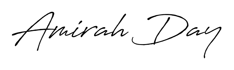 Master the art of signing with Amirah Day written in fluent Antro_Vectra_Bolder script. A great template to practice and refine your handwriting. Amirah Day signature style 7 images and pictures png