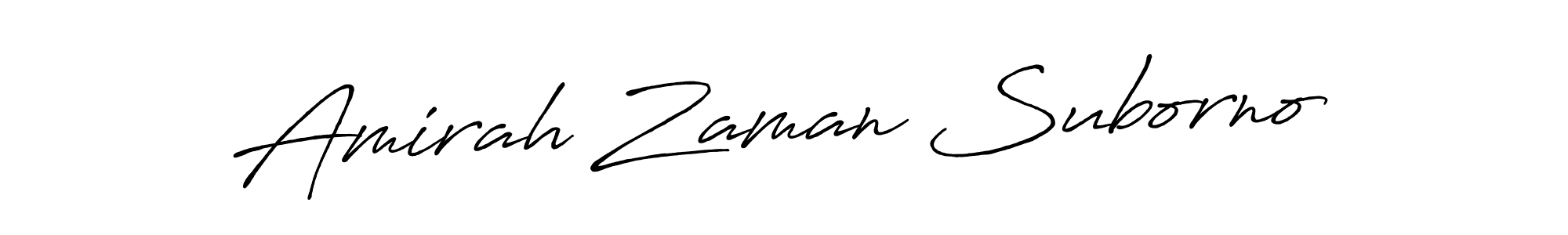 if you are searching for the best signature style for your name Amirah Zaman Suborno. so please give up your signature search. here we have designed multiple signature styles  using Antro_Vectra_Bolder. Amirah Zaman Suborno signature style 7 images and pictures png