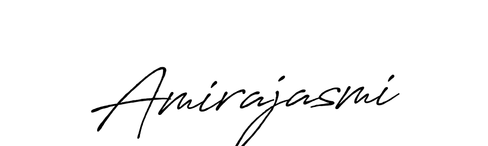 Design your own signature with our free online signature maker. With this signature software, you can create a handwritten (Antro_Vectra_Bolder) signature for name Amirajasmi. Amirajasmi signature style 7 images and pictures png