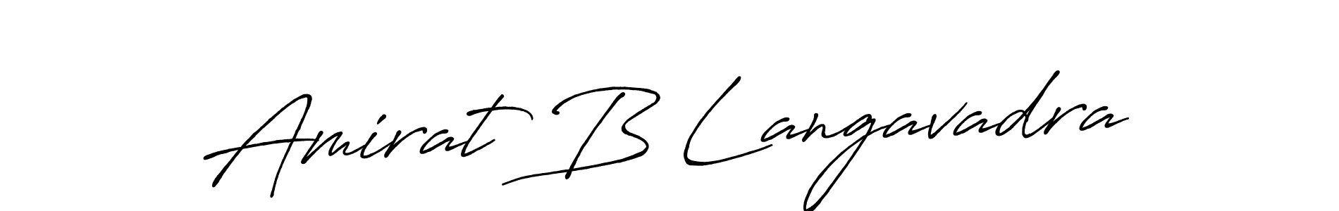 Also You can easily find your signature by using the search form. We will create Amirat B Langavadra name handwritten signature images for you free of cost using Antro_Vectra_Bolder sign style. Amirat B Langavadra signature style 7 images and pictures png